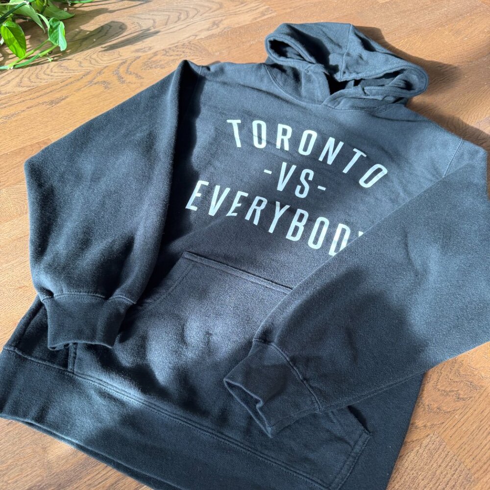 'Toronto vs Everybody' Peace Collective Black Hoodie  Size: Small UNISEX